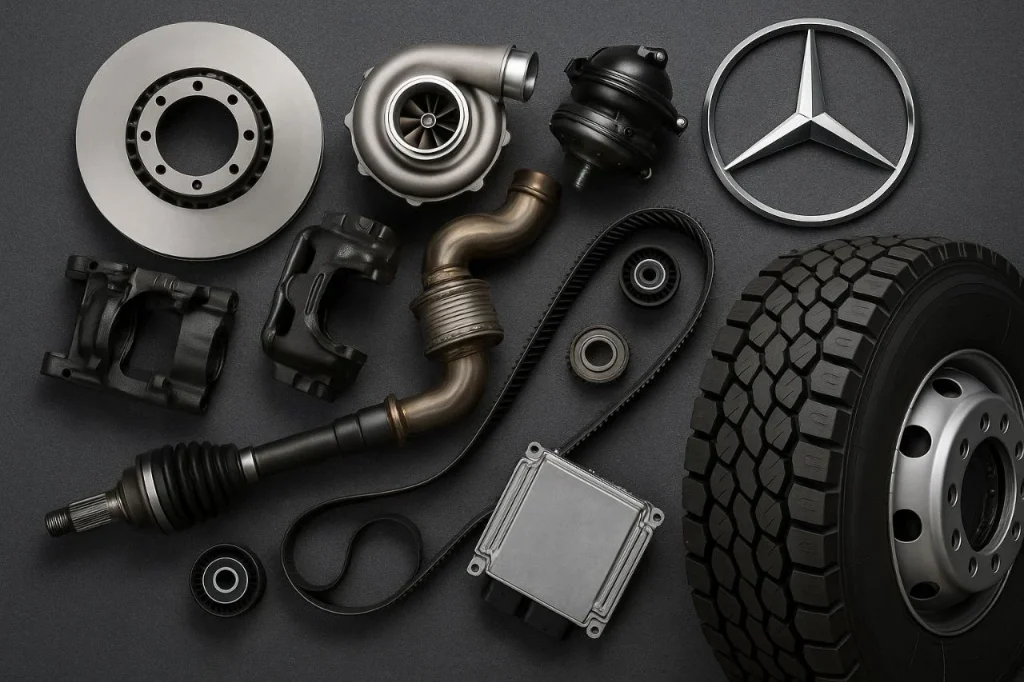 قطعات بنز ده تن