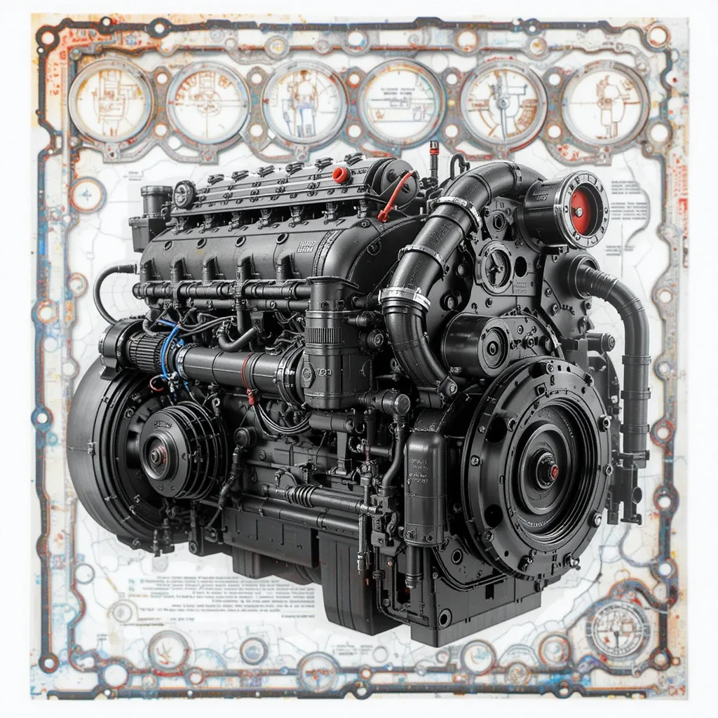 واشر کامل موتور بنز ده تن ELRING