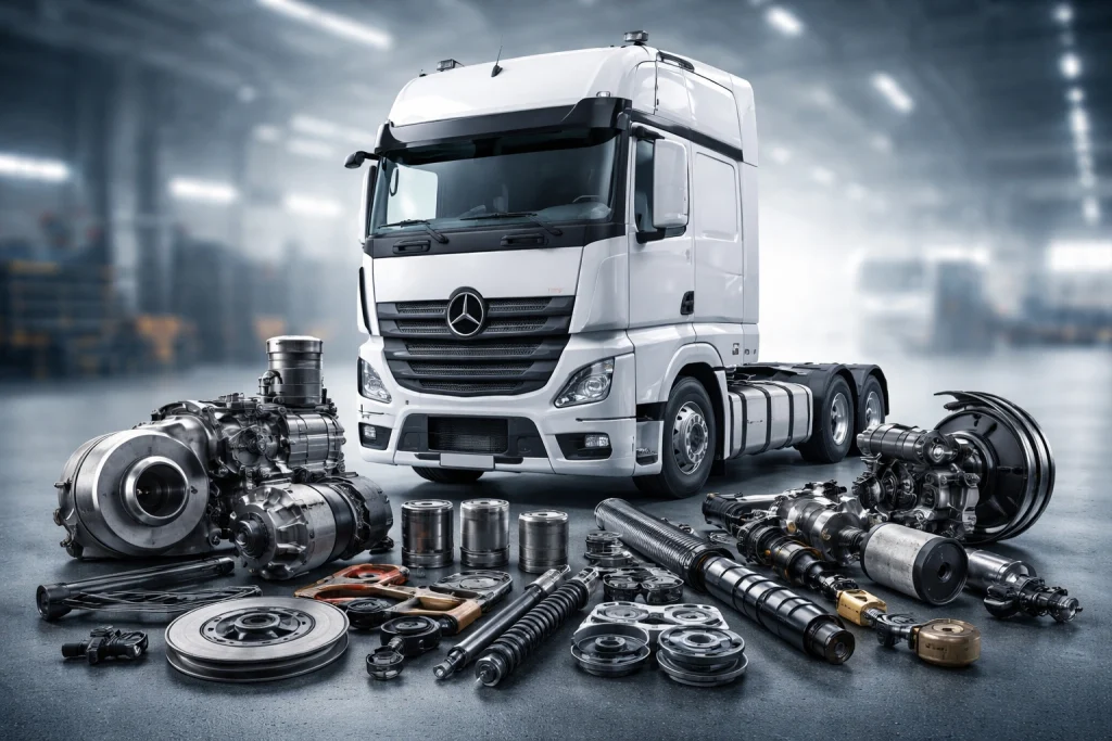 خرید لوازم یدکی کامیون بنز